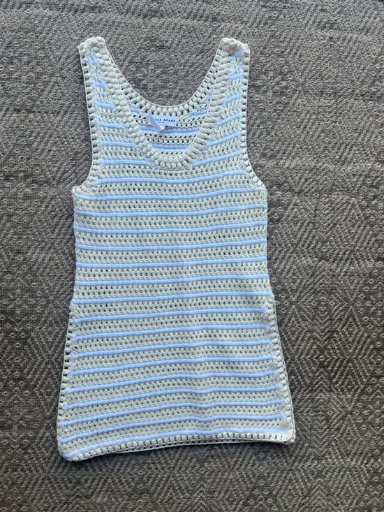 Apiece Apart Tops - Apiece Apart Crochet Knit Tunic Mini Dress Cream Womens‎ Size M